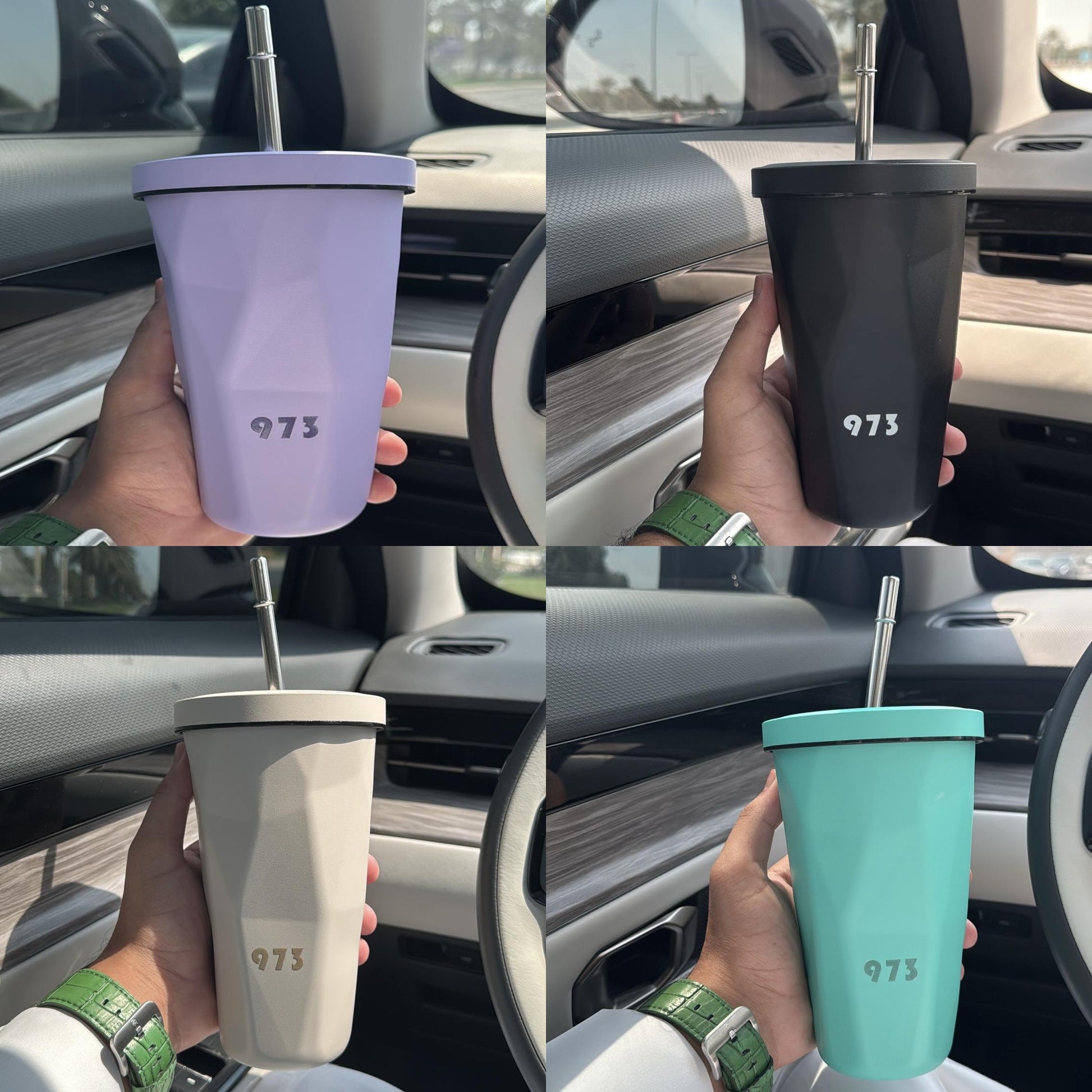 .Mug 973 🤎🩶💚💜